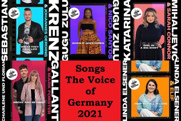 The Voice of Germany 2021 Songs der Finalisten, Videos, Downloads