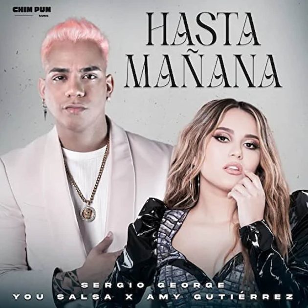 You Salsa, Amy Gutierrez & Sergio George “Hasta Manana” - neuer Salsa-Song - hier im Bild das Single-Cover mit Jean Pierre Puppi von You Salsa und Amy Gutierrez