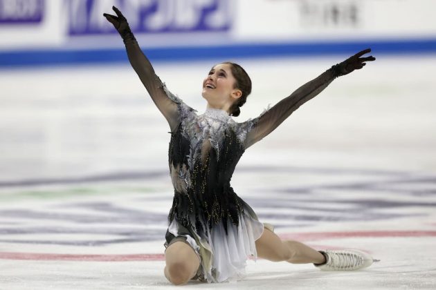 Eiskunstlauf ISU Grand Prix Frankreich am 3.-4-11.2023 Zeitplan, Ergebnisse, Übertragungen - hier im Bild Isabeau Levito (USA)