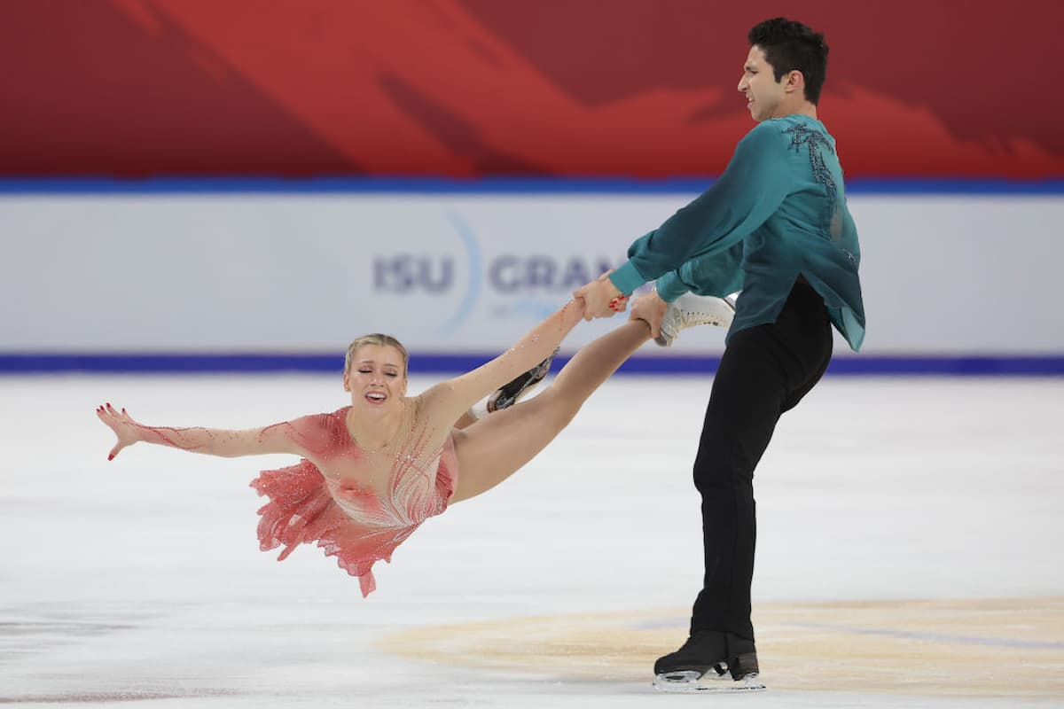 Marjorie Lajoie - Zachary Lagha Eistanz-Paar aus Kanada Free Dance bei ISU Grand Prix China 2023