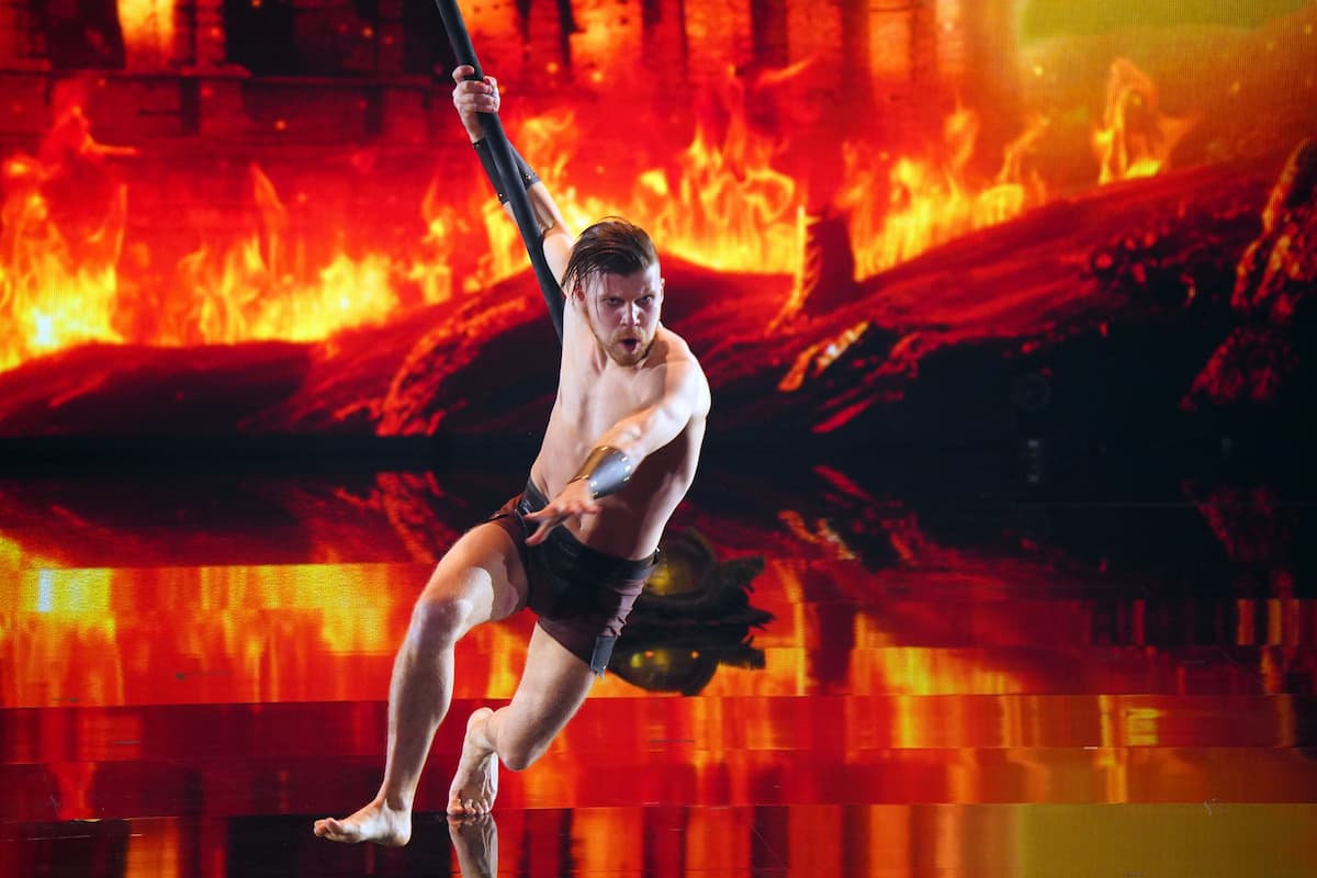 Denys Zhygaltsov im Finale Supertalent am 17.2.2024