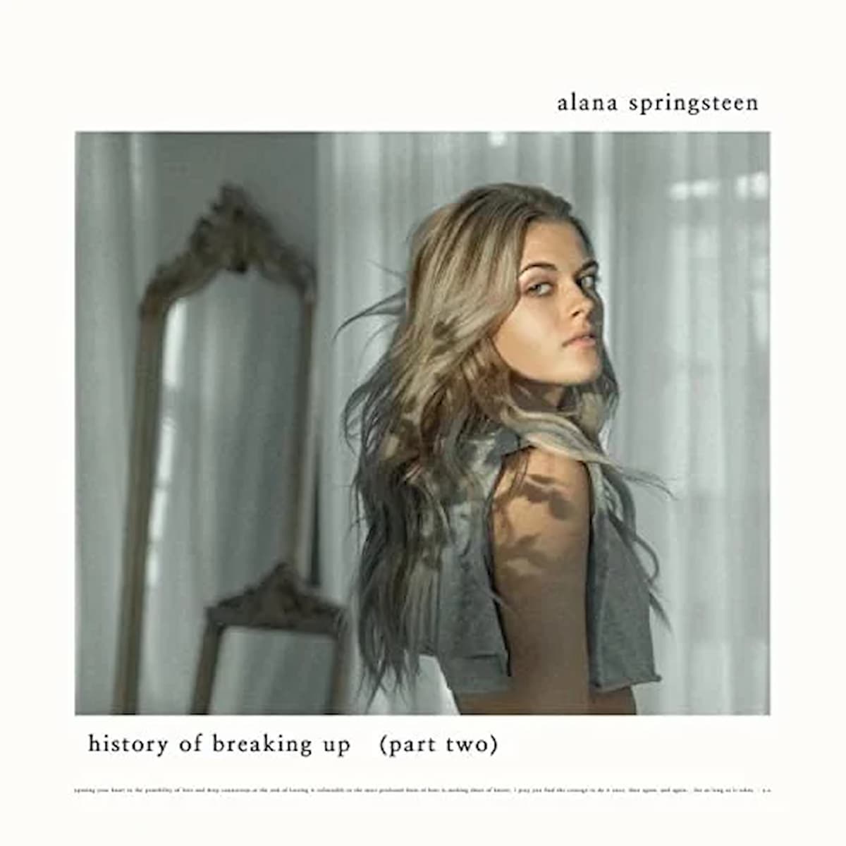 Alana Springsteen 2022 History of Breaking Up (Part Two) - hier im Bild das EP-Cover mit der Sängerin