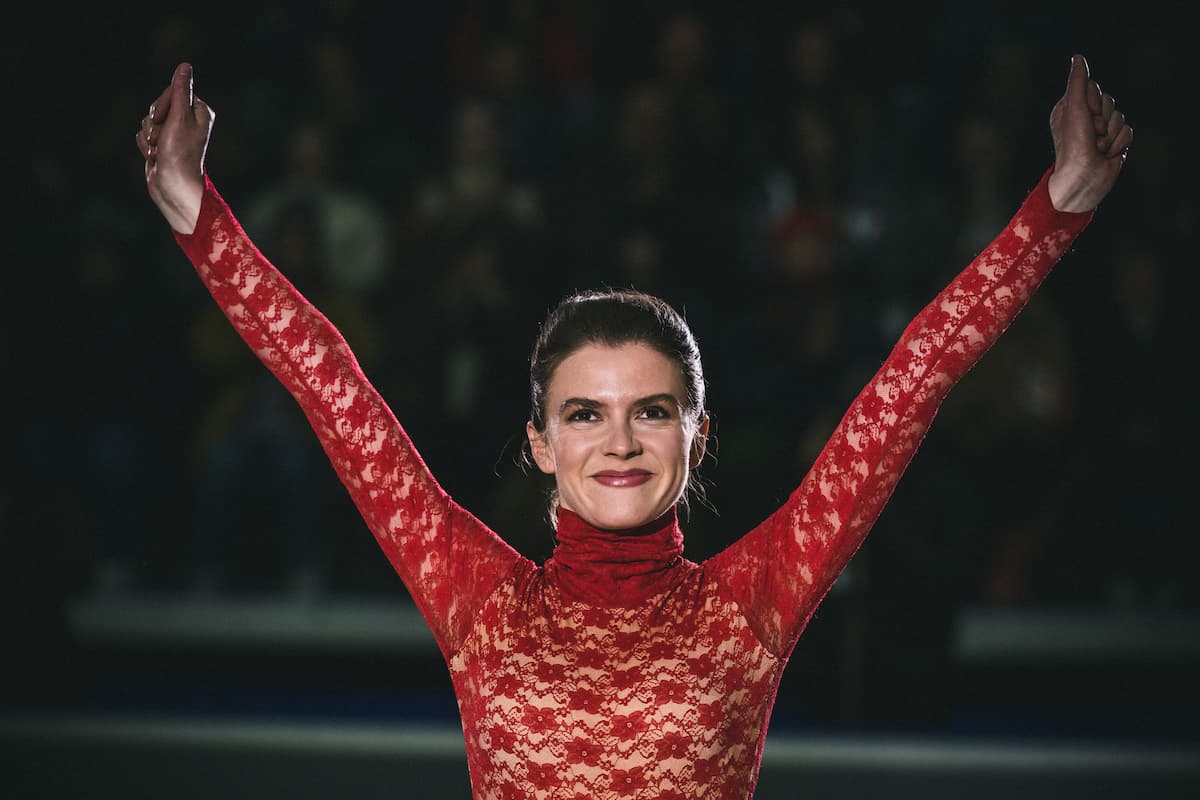 “Kati - Eine Kür, die bleibt” - Eine Katarina-Witt-Eiskunstlauf-Geschichte im ZDF - hier im Bild die Schauspielerin Lavinia Nowak in der Rolle der Kati Witt