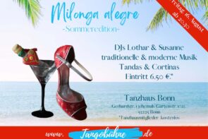 Tango Bonn - Tanzen zur Milonga alegre am 16.8.2024 im Tanzhaus Bonn