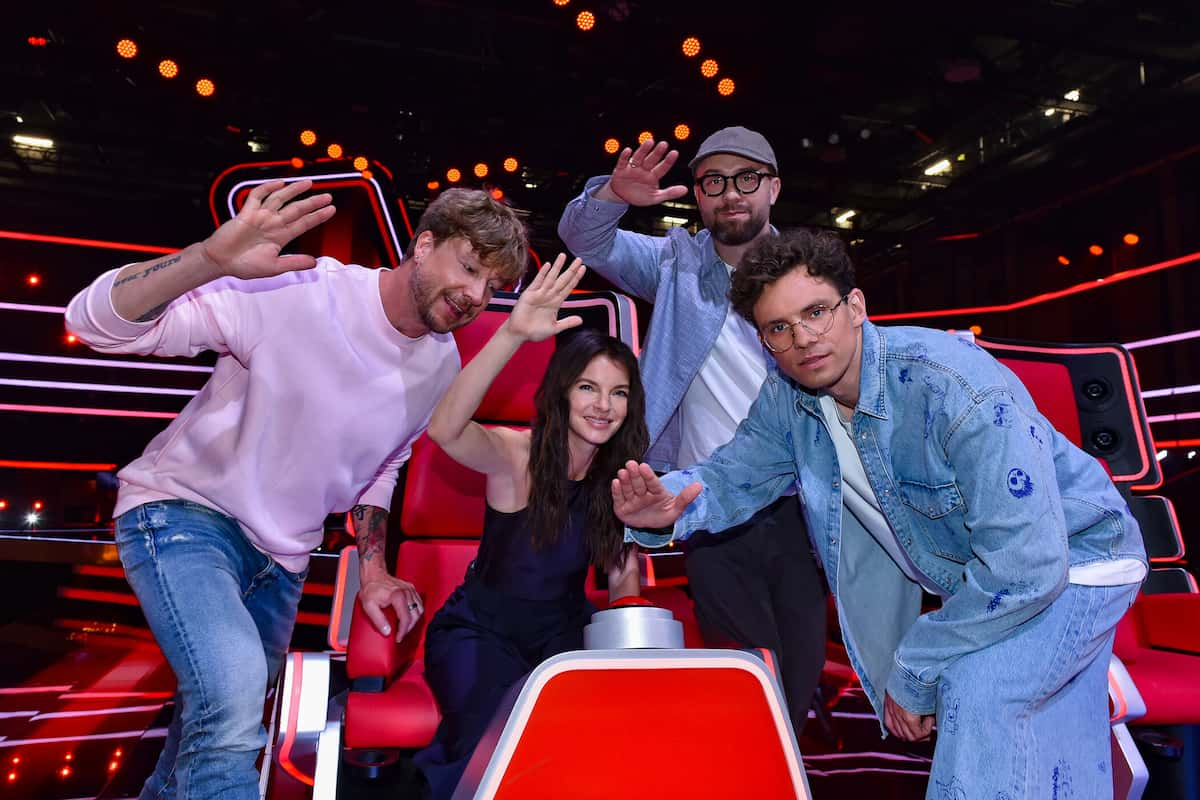 Coaches bei The Voice of Germany 2024 - Samu Haber, Yvonne Catterfeld, Mark Forster und Kamrad