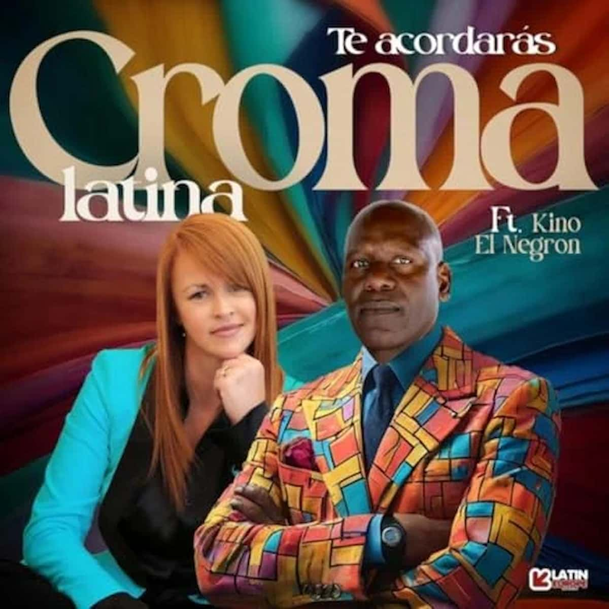 Croma Latina Neuer Salsa-Song “Te Acordaras“ feat. Kino El Negron - hier im Bild das Single-Cover mit der Sängerin Rita Renzi und Kino El Negron