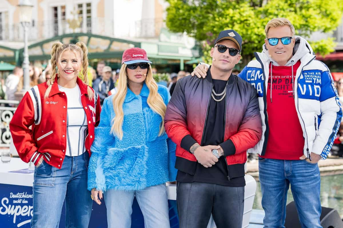 DSDS 2.10.2024 Alle Kandidaten, Songs, Entscheidungen - hier im Bild die Jury von DSDS 2024 mit Beatrice Egli, Loredana, Pietro Lombardi und Dieter Bohlen