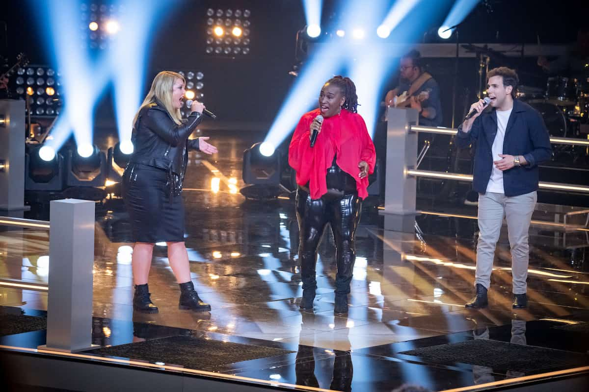 Arlena, Ingrid Arthur und Goncalo Martins Santana Team Kamrad The Voice 1.11.2024