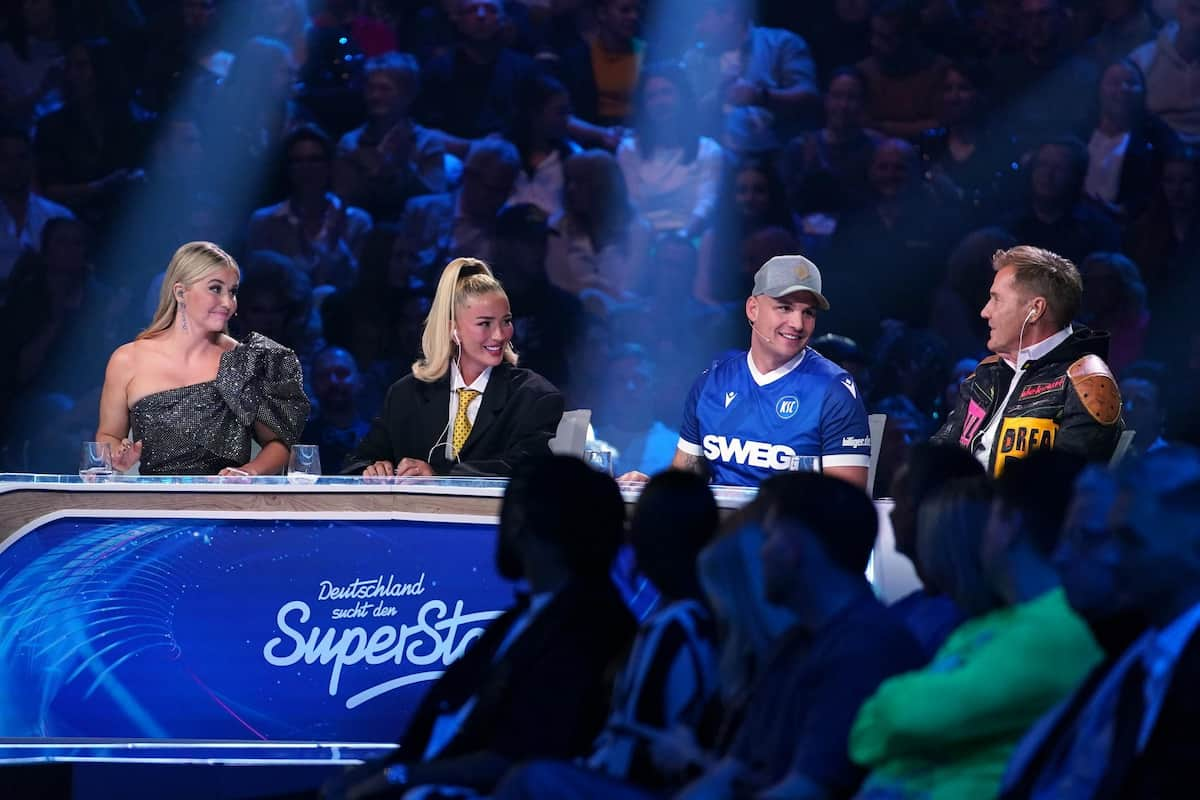 Jury DSDS 2024 im Finale am Jury-Pult