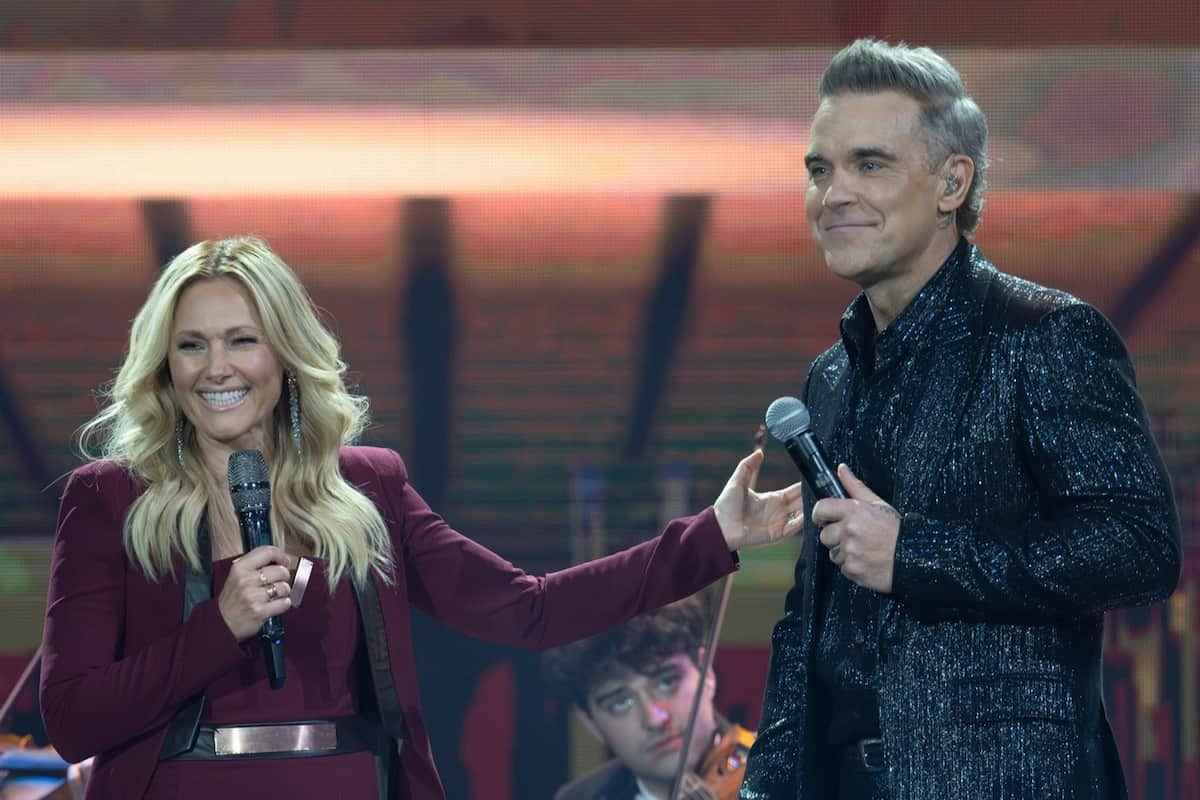 Robbie Williams und Helene Fischer in ihrer Weihnachts-Show am 25.12.2024