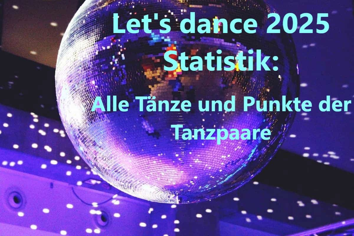 Let's dance 2025 Statistik - Alle Tänze und Punkte der Tanzpaare