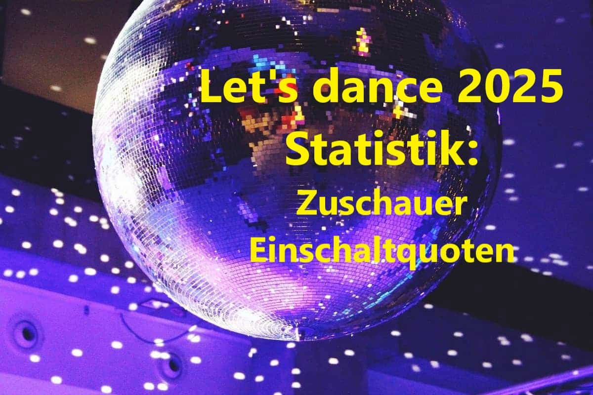 Let's dance 2025 Statistik - Anzahl Zuschauer, Einschaltquoten