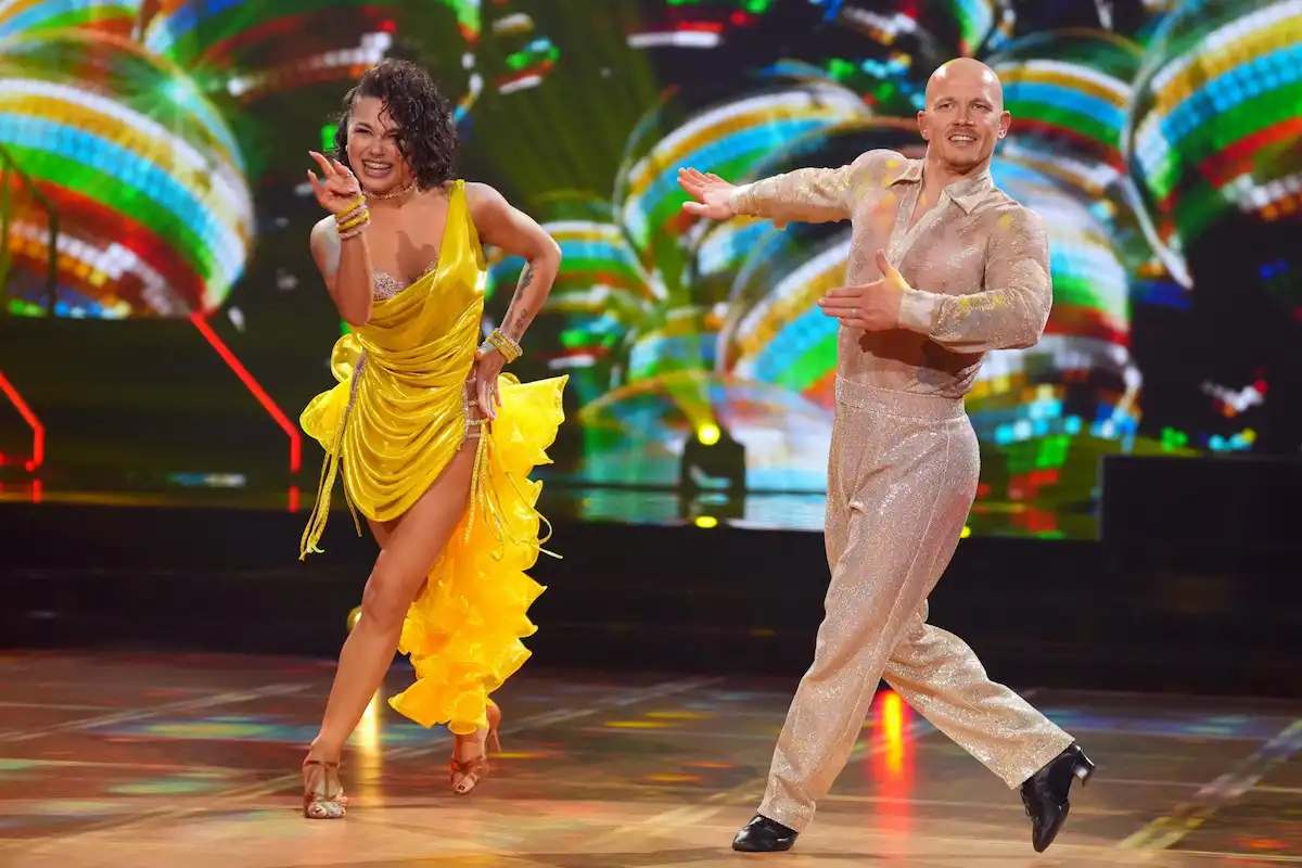 Fabian Hambüchen und Anastasia Maruster bei Let's dance 7.3.2025