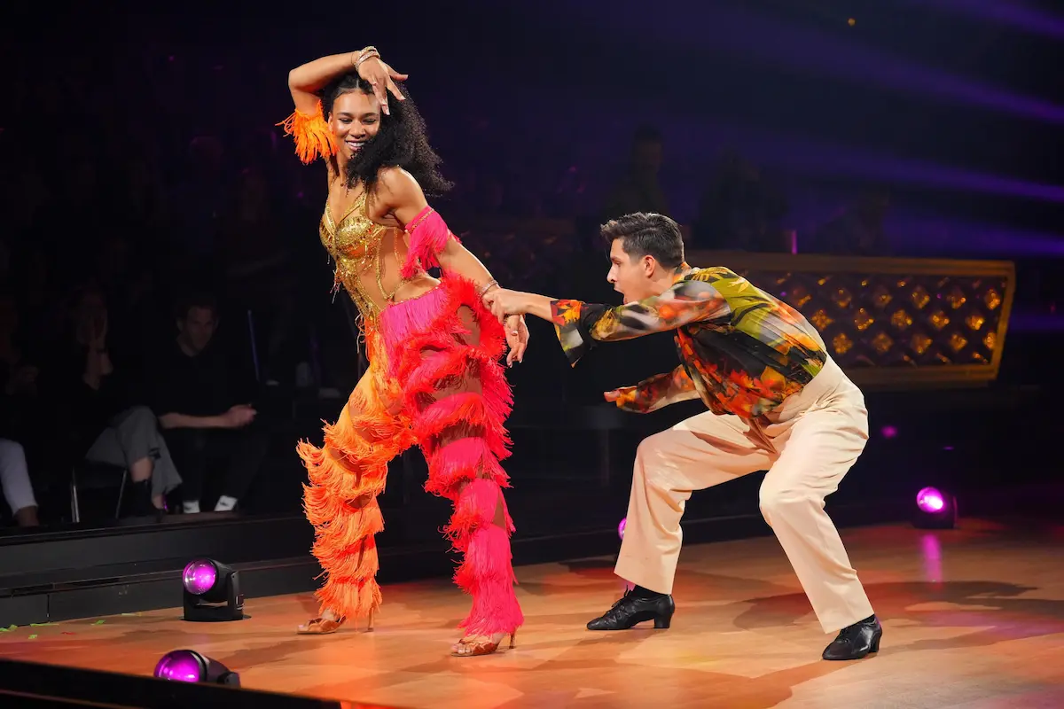 Marie Mouroum und Alexandru Ionel mit Samba bei Let's dance am 21.3.2025